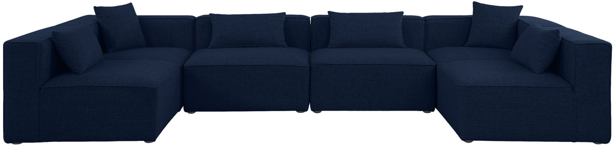 Cube - Linen 6 Piece Modular Armless Sectional