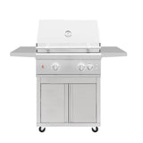 Summerset Quest 30-in 2 Burner Freestanding Propane Grill w/ Rear Infrared Burner, Rotisserie Kit, & Drop-In Griddle Plate