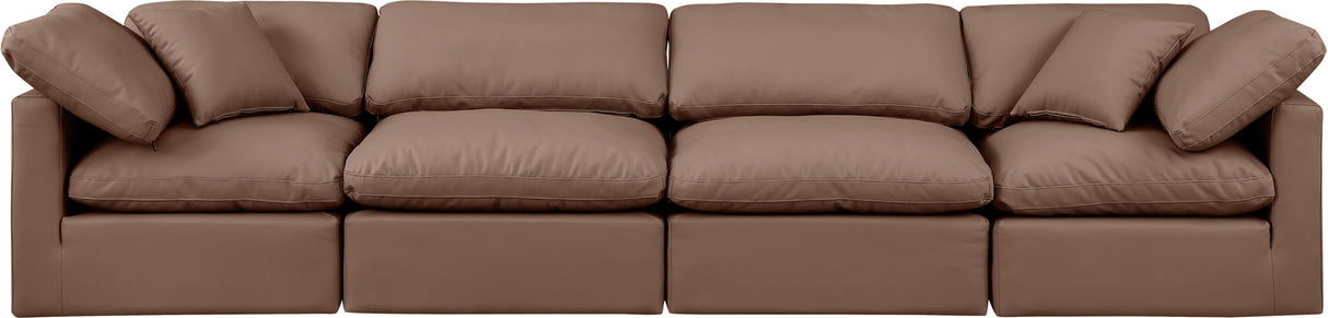 Indulge - Faux Leather 4 Seat Modular Sofa