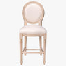 French Country Bar Chairs & Round Back (Set of 2)