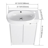 Freestanding Bathroom Vanity & Sink, Soft Close Doors