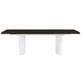 Carena - Dining Table With Leaf - White & Brown