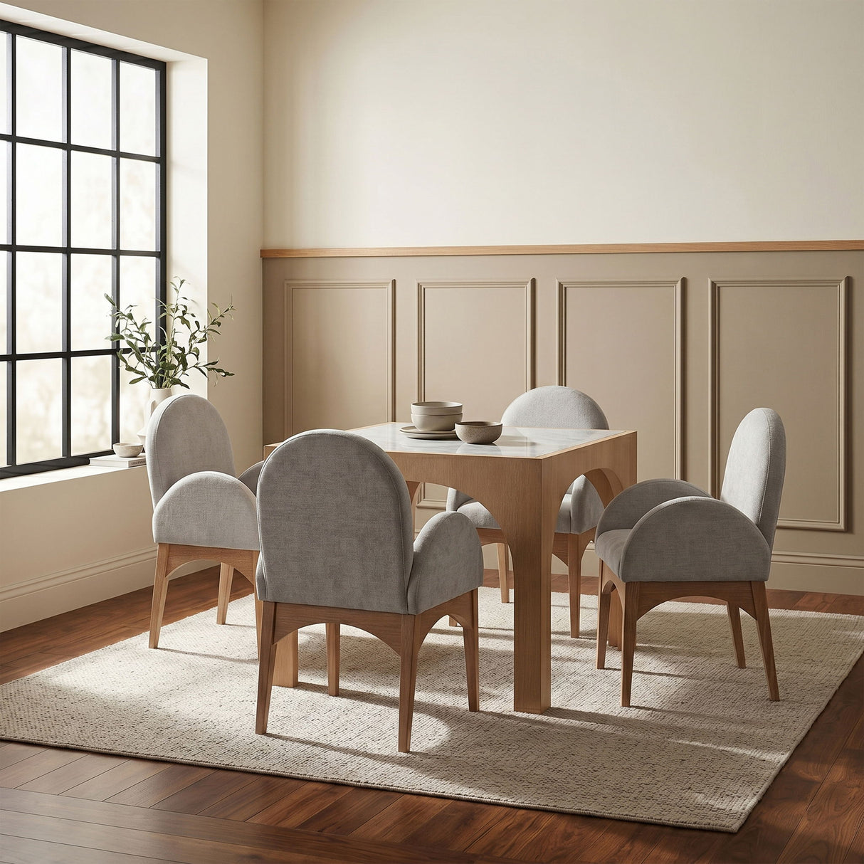 Waldorf - Tempered Glass Top Table