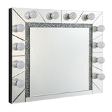 Noralie - 28" Accent Mirror - Mirrored & Faux Diamonds