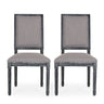 French Country Style Dining Chair With Upholstered Seating And Fluted Legs