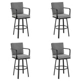 Arnauld - 30" Outdoor Patio Swivel Bar Stool Set