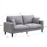 Modern Upholstered Resilience Three Seater Sofa