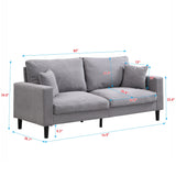 Modern Upholstered Resilience Three Seater Sofa