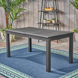 Outdoor Expandable Dining Table With Square Legs