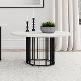 Haven - Round Genuine White Marble Top Table