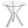 Kenzie - Round Tempered Glass Top Table