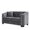 Modern Chesterfield Sofa With Tufted Backrest For Living Room