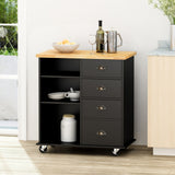 Yohaan - Contemporary Kitchen Cart With Wheels