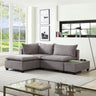 Madison - Fabric Reversible Sectional Sofa Ottoman