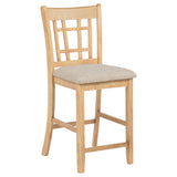 Davis - Counter Height Dining Chair Linen (Set of 2) - Light Oak