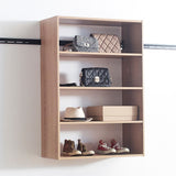 Devi - Wall Mounted Wood Closet System With Modular Units