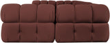 Orin - U-Shaped Velvet 6 Piece Modular Sectional