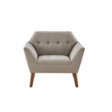 Modern Lounge Chair With Button Tufting