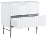 Modernist - Bathroom Vanity With Chrome Legs