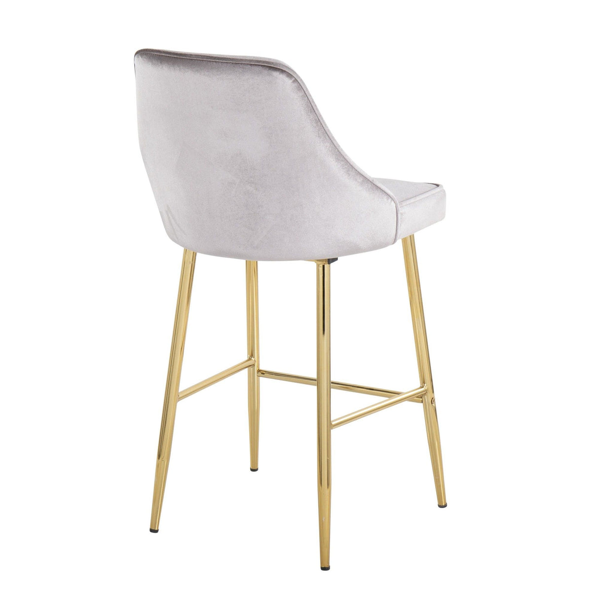 Marcel - Counter Stool With Gold Metal Frame (Set of 2)