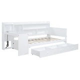 Daybed With 3 Drawers USB Ports And Desk