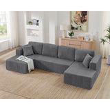 Modern Minimalist U - Shape Modular Sectional Sofa