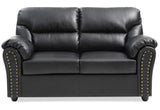 Padded Love Seat For Modern Living - Black