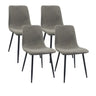 Modern Upholstered Dining Chairs With Cushion Seat And Sturdy Legs (Set of 4)