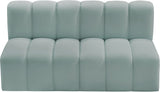 Arc - Faux Leather 2 Seats Modular Sofa