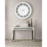 Noralie - 39" Wall Clock - Mirrored & Faux Diamonds