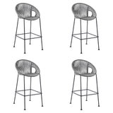 Acapulco - 30" Indoor Outdoor Steel Bar Stool With Rope Set of 2