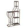 11 Bottle Wine Bakers Rack, 5 Tier Freestanding Wine Rack With Hanging Wine Glass Holder And Storage Shelves, Wine Storage Home Bar For Liquor And Wine Storage for Kitchen, Dining Room