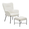 Izzy - Industrial Lounge Chair And Ottoman Set