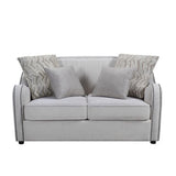 Mahler - Loveseat With 4 Pillows - Beige Linen