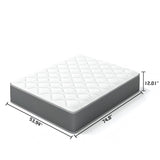 12" Hybrid Mattress With Individual Pocket Coils, Memory Foam
