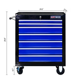 7 Drawers Multifunctional Tool Cart With Wheels