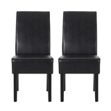Contemporary Dining Chair With Rubberwood Legs (Set of 2)
