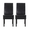 Contemporary Dining Chair With Rubberwood Legs (Set of 2)