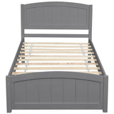 Platform Bed & Headboard, Footboard And Wood Slat Support