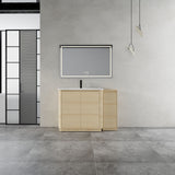 Freestanding Bathroom Vanity With Sink, 1 Small Storage Cabinet, Soft Close Door