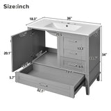 Traditional Bathroom Vanity Set With Soft Close Doors