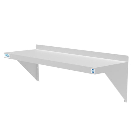 12" x 36" 18-Gauge Stainless-Steel Heavy Duty Wall Shelf, WMSH-1236.