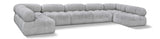 Ames - 7 Piece Boucle Fabric Modular Sectional