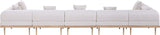 Laguna - 7 Piece Resilient Water Resistant Fabric 142" Upholstered Outdoor Patio Modular Sectional
