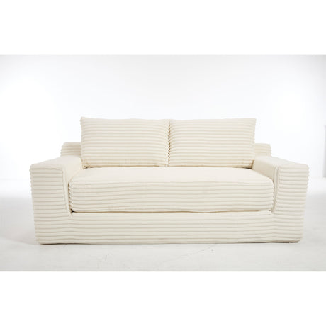 Convertible Loveseat Sofa Bed With Memory Foam & Steel Frame