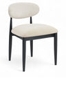 Riccio - Fabric Dining Side Chair (Set of 2) - Black Frame
