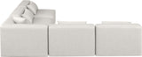 Cube - 5 Piece Modular Corner Armless Sectional