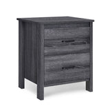 Titeca - Contemporary Wood 2 Drawer Nightstand