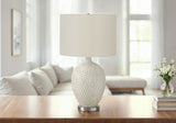 Lighting, Table Lamp, Ceramic, Contemporary - Cream