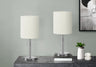 Lighting, Table Lamp, USB Port Included, Nickel, Contemporary (Set of 2)